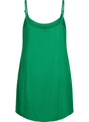 Zizzi Jednokolorowa sukienka z wiskozy na ramiaczkach, Jolly Green, Packshot image number 1