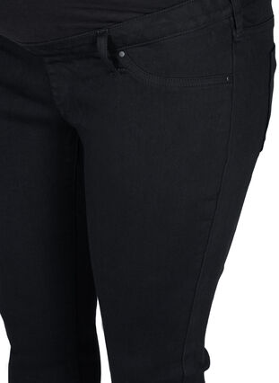 Zizzi Maternity jeggings in a cotton blend, Black, Packshot image number 2