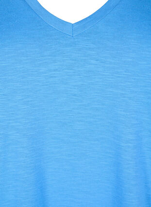 Zizzi Koszulka basic z krótkim rekawem i dekoltem w szpic, Marina, Packshot image number 2