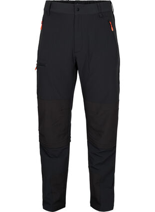 Zizzi Hiking trousers with removable legs, Black, Packshot image number 0