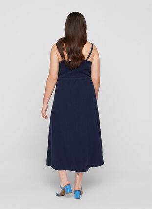 Zizzi Maxi dress with smock, Night Sky, Model image number 1