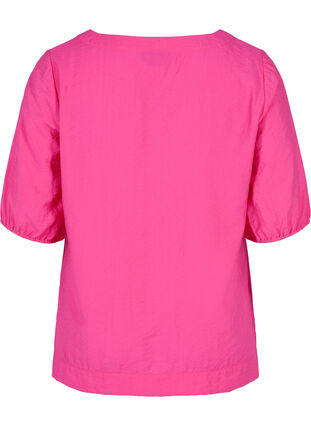 Zizzi Balloon sleeve blouse, Fuchsia Purple, Packshot image number 1