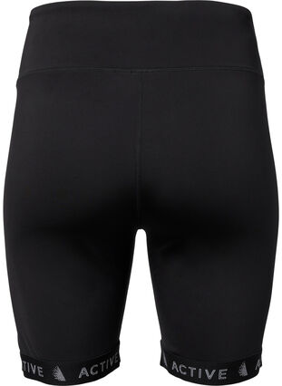 Zizzi Tight-fitting workout shorts, Black, Packshot image number 1