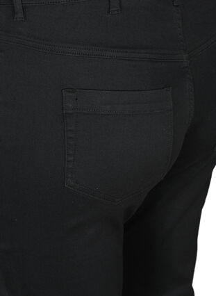 Zizzi Amy capri jeans z wysokim stanem i bardzo dopasowanym krojem, Black, Packshot image number 3