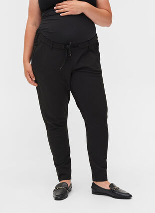 Zizzi Maternity Maddison pants, Black, Model image number 2