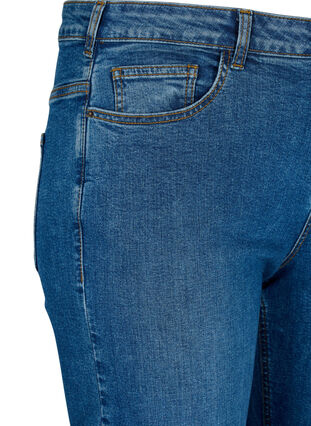 Zizzi Jeansy Gemma o regularnym kroju z wysokim stanem, Blue denim, Packshot image number 2