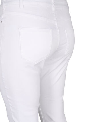 Zizzi Jeansy Viona z regularnym stanem, White, Packshot image number 3