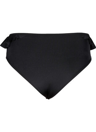 Zizzi Majtki bikini z falbankami, Black, Packshot image number 1