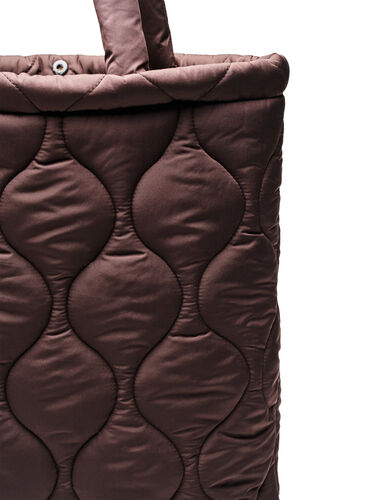 Zizzi Quilted bag, Black Coffee, Packshot image number 1