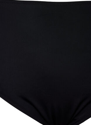 Zizzi Jednokolorowy dól bikini z wysoka talia, Black, Packshot image number 2