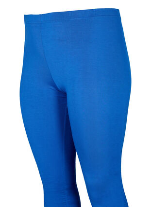 Zizzi Legginsy z wiskozy w stylu basic, Monaco Blue, Packshot image number 2