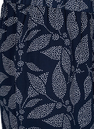 Zizzi Spodnie culotte z nadrukiem, Navy B. w. Dot Leaf, Packshot image number 2