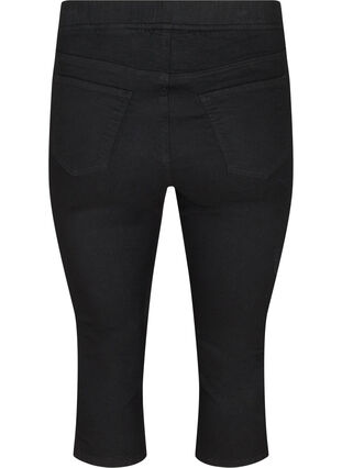 Zizzi Cotton blend capris, Black, Packshot image number 1