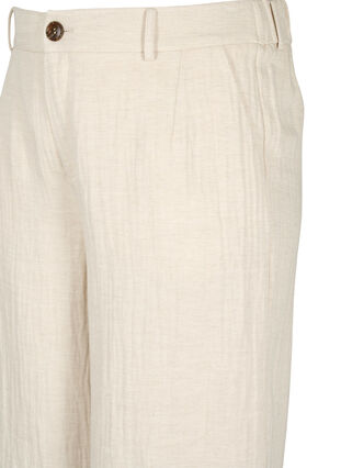 Zizzi Spodnie garniturowe z mieszanki materialów z lnem, Rainy Day, Packshot image number 2