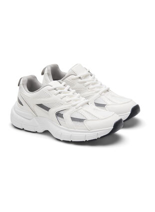 Zizzi Szerokie buty sportowe, White, Packshot image number 3