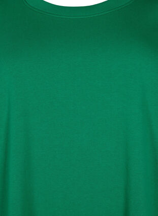 Zizzi Sweater dress with short sleeves and slits, Jolly Green, Packshot image number 2