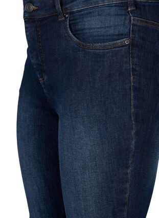 Zizzi Super slim jeans with high waist, Dark Blue, Packshot image number 2