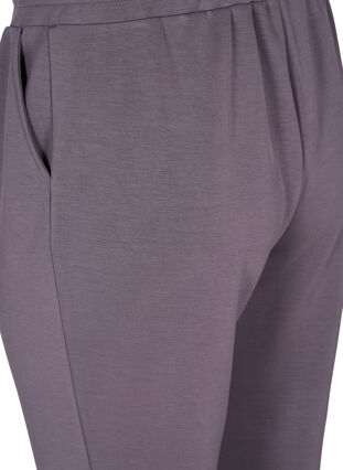 Zizzi Loose joggers with pockets, Rabbit, Packshot image number 3