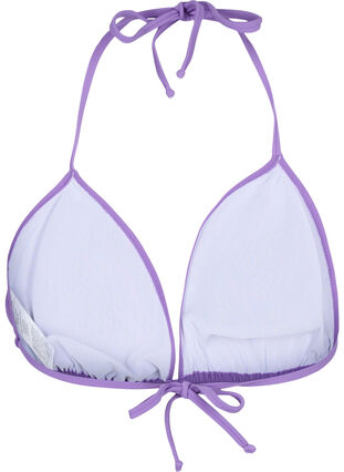 Zizzi Trójkatna góra od bikini w jednolitym kolorze, Royal Lilac, Packshot image number 1