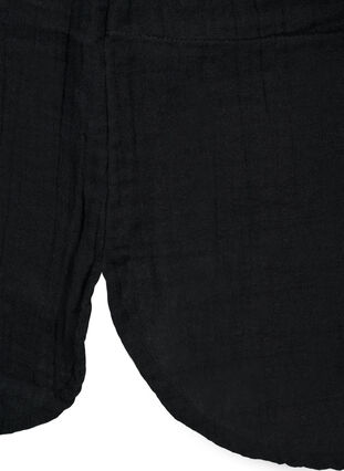 Zizzi Dluga koszula z muslinu bawelnianego, Black, Packshot image number 3