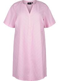 Sukienka w paski z bawelny organicznej, Lilac Sachet, Packshot