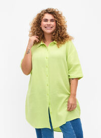 Bawelniana koszula z póldlugimi rekawami, Wild Lime, Model