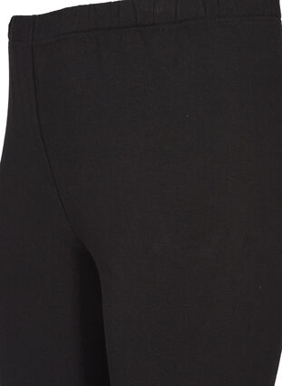 Zizzi Bawelniane legginsy z podszewka, Black, Packshot image number 3