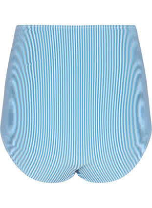 Zizzi Pasiasty dól bikini z bardzo wysokim stanem, BlueWhite Stripe AOP, Packshot image number 1