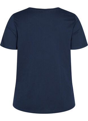 Zizzi Cotton t-shirt with print, Night Sky BROOKLYN, Packshot image number 1