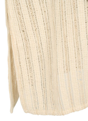 Zizzi Lekka tkana sukienka plazowa z rozcieciami, Brazilian Sand, Packshot image number 3
