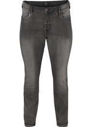 Jeansy Emily o dopasowanym kroju z normalnym stanem, Dark Grey Denim, Packshot