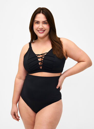 Zizzi Góra od bikini, Black, Model image number 0