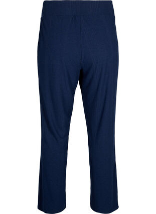 Zizzi Wygodne spodnie z paskowana tekstura, Night Sky Mel., Packshot image number 1
