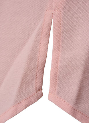 Zizzi Long-sleeved tunica with ruffle collar, Strawberry Cream, Packshot image number 3