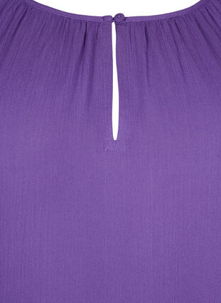 Zizzi Tunika z wiskozy z rekawami 3/4, Deep Lavender, Packshot image number 2
