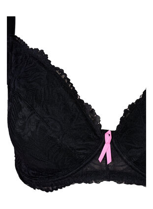 Zizzi Support the Breasts – Biustonosz z fiszbinami i kieszonkami na wkladki, Black, Packshot image number 2