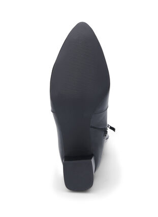 Zizzi Szerokie - Skórzane buty na obcasie, Black, Packshot image number 5