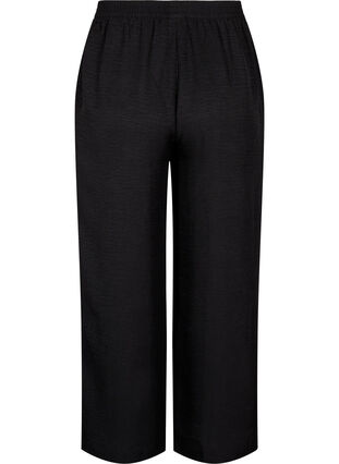 Zizzi Luzne spodnie z gumka w pasie i kieszeniami, Black, Packshot image number 1