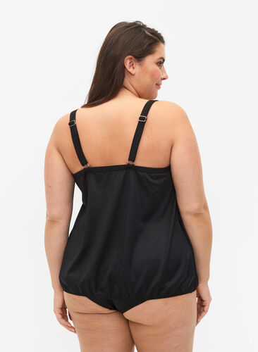 Zizzi Tankini o luznym kroju, Black, Model image number 1