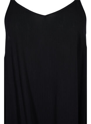 Zizzi Sleeveless viscose beach dress, Black, Packshot image number 2