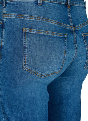 Zizzi Jeansy Gemma o regularnym kroju z wysokim stanem, Blue denim, Packshot image number 3