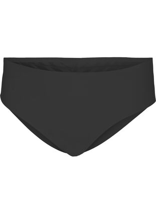 Zizzi Regular rise briefs with mesh, Black, Packshot image number 0