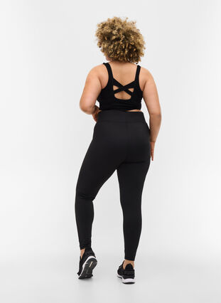 Zizzi Training leggings, Black, Model image number 1