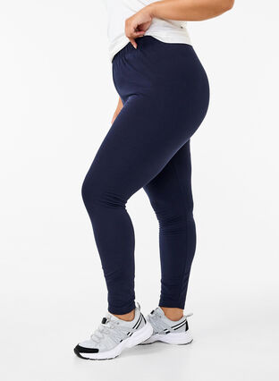 Zizzi Bawelniane legginsy z podszewka, Night Sky, Model image number 2