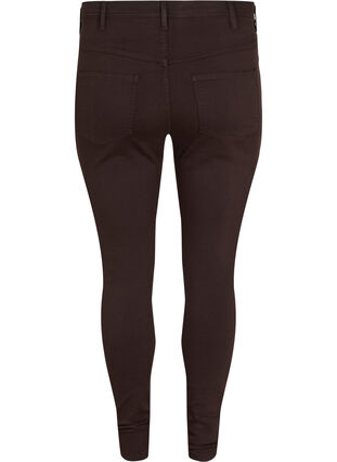 Zizzi Super slim Amy jeans with high waist, Molé, Packshot image number 1