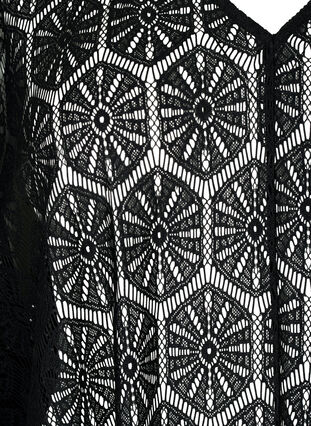 Zizzi Luzna, azurowa sukienka plazowa, Black, Packshot image number 2