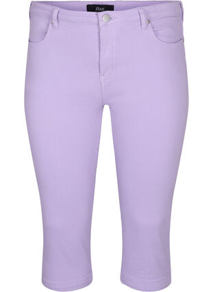 Zizzi Obcisle spodnie Emily capri, Lavender, Packshot image number 0