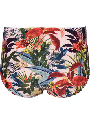 Zizzi Doly od bikini z wysokim stanem i nadrukiem, Palm Print, Packshot image number 1