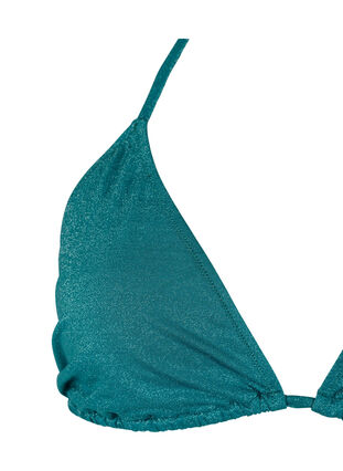 Zizzi Trójkatna góra od bikini z brokatem, Storm, Packshot image number 2
