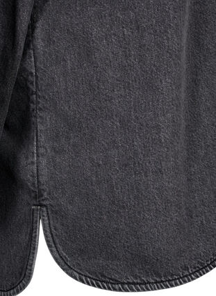Zizzi Luzna kurtka jeansowa z guzikami, Grey Denim, Packshot image number 3